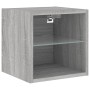 Wandmontierter TV-Schrank mit LED-Leuchten Sonomagrau 30x28,5x30 cm von , TV-Möbel - Ref: Foro24-836983, Preis: 27,00 €, Raba...