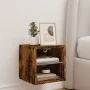Mueble de TV de pared con luces LED roble ahumado 30x28,5x30 cm de , Muebles TV - Ref: Foro24-836981, Precio: 26,26 €, Descue...