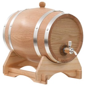 Barril de vino con grifo madera de roble macizo 12