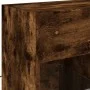 Wandmontierter TV-Schrank mit LED-Leuchten, geräucherte Eiche, 58,5 x 30 x 60,5 cm von , TV-Möbel - Ref: Foro24-837096, Preis...