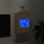 Mueble de TV de pared con luces LED roble Sonoma 40x30x60,5 cm de , Muebles TV - Ref: Foro24-837082, Precio: 42,04 €, Descuen...