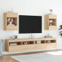 Wandmontierter TV-Schrank mit LED-Leuchten Sonoma-Eiche 40x30x60,5 cm von , TV-Möbel - Ref: Foro24-837082, Preis: 42,56 €, Ra...