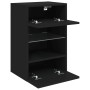 Wandmontierter TV-Schrank mit LED-Leuchten schwarz 40x30x60,5 cm von , TV-Möbel - Ref: Foro24-837080, Preis: 44,27 €, Rabatt: %