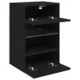 Wandmontierter TV-Schrank mit LED-Leuchten schwarz 40x30x60,5 cm von , TV-Möbel - Ref: Foro24-837080, Preis: 43,72 €, Rabatt: %