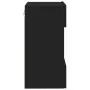 Wandmontierter TV-Schrank mit LED-Leuchten schwarz 40x30x60,5 cm von , TV-Möbel - Ref: Foro24-837080, Preis: 43,72 €, Rabatt: %