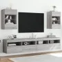 TV-Wandmöbel LED-Leuchten 2 Stück grau Sonoma 40x30x60,5 cm von , TV-Möbel - Ref: Foro24-837089, Preis: 91,71 €, Rabatt: %