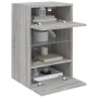 TV-Wandmöbel LED-Leuchten 2 Stück grau Sonoma 40x30x60,5 cm von , TV-Möbel - Ref: Foro24-837089, Preis: 90,22 €, Rabatt: %