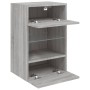 TV-Wandmöbel LED-Leuchten 2 Stück grau Sonoma 40x30x60,5 cm von , TV-Möbel - Ref: Foro24-837089, Preis: 90,22 €, Rabatt: %