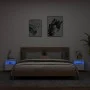 Muebles de TV de pared con luces LED 2 uds blanco 40x30x40 cm de , Muebles TV - Ref: Foro24-837170, Precio: 77,48 €, Descuent...