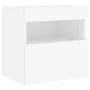 Muebles de TV de pared con luces LED 2 uds blanco 40x30x40 cm de , Muebles TV - Ref: Foro24-837170, Precio: 77,48 €, Descuent...