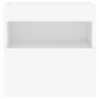 Muebles de TV de pared con luces LED 2 uds blanco 40x30x40 cm de , Muebles TV - Ref: Foro24-837170, Precio: 77,48 €, Descuent...