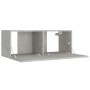 Set de muebles de TV 8 pzas madera contrachapada gris hormigón en Muebles TV | Comprar online en Foro24