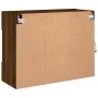 Mueble TV de pared con luces LED roble marrón 78,5x30x60,5 cm de , Muebles TV - Ref: Foro24-837105, Precio: 66,13 €, Descuent...
