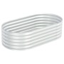 Arriate de acero galvanizado plateado 160x80x44 cm de vidaXL, Maceteros y jardineras - Ref: Foro24-45519, Precio: 88,31 €, De...
