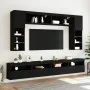 Wandmontierter TV-Schrank mit LED-Leuchten schwarz 60x30x40 cm von , TV-Möbel - Ref: Foro24-837185, Preis: 48,45 €, Rabatt: %