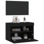 Wandmontierter TV-Schrank mit LED-Leuchten schwarz 60x30x40 cm von , TV-Möbel - Ref: Foro24-837185, Preis: 49,19 €, Rabatt: %