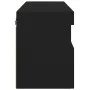 Wall-mounted TV cabinet with LED lights black 60x30x40 cm by , TV Furniture - Ref: Foro24-837185, Price: 48,45 €, Discount: %