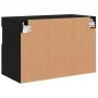 Wandmontierter TV-Schrank mit LED-Leuchten schwarz 60x30x40 cm von , TV-Möbel - Ref: Foro24-837185, Preis: 48,45 €, Rabatt: %