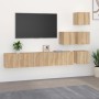 Mueble de pared para TV madera contrachapada color roble sonoma en Muebles TV | Comprar online en Foro24