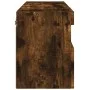 Wall-mounted TV cabinet with LED lights smoked oak 60x30x40 cm by , TV Furniture - Ref: Foro24-837191, Price: 56,88 €, Discou...