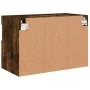 Wall-mounted TV cabinet with LED lights smoked oak 60x30x40 cm by , TV Furniture - Ref: Foro24-837191, Price: 56,88 €, Discou...