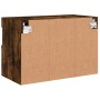 Wandmontierter TV-Schrank mit LED-Leuchten, geräucherte Eiche, 60 x 30 x 40 cm von , TV-Möbel - Ref: Foro24-837191, Preis: 57...