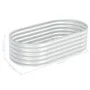 Galvanized silver steel flowerbed 160x80x44 cm by vidaXL, Pots and planters - Ref: Foro24-45519, Price: 88,89 €, Discount: %