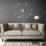 Modernes Design 3D Wanduhr 100 cm XXL silber von vidaXL, Wanduhren - Ref: Foro24-50636, Preis: 27,94 €, Rabatt: %