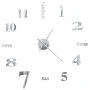 Modernes Design 3D Wanduhr 100 cm XXL silber von vidaXL, Wanduhren - Ref: Foro24-50636, Preis: 27,94 €, Rabatt: %