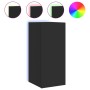 Wandmontierter TV-Schrank mit LED-Leuchten, schwarz, 30,5 x 35 x 70 cm von , TV-Möbel - Ref: Foro24-837234, Preis: 48,73 €, R...