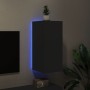 Mueble de TV de pared con luces LED negro 30,5x35x70 cm de , Muebles TV - Ref: Foro24-837234, Precio: 48,67 €, Descuento: %