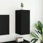 Wandmontierter TV-Schrank mit LED-Leuchten, schwarz, 30,5 x 35 x 70 cm von , TV-Möbel - Ref: Foro24-837234, Preis: 48,13 €, R...