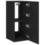 Wandmontierter TV-Schrank mit LED-Leuchten, schwarz, 30,5 x 35 x 70 cm von , TV-Möbel - Ref: Foro24-837234, Preis: 48,13 €, R...