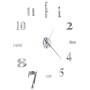 Modernes Design 3D Wanduhr 100 cm XXL silber von vidaXL, Wanduhren - Ref: Foro24-50636, Preis: 28,71 €, Rabatt: %