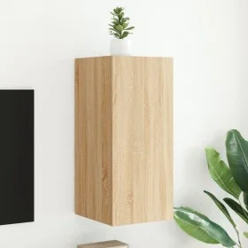 Wandmontierter TV-Schrank mit LED-Leuchten Sonoma-Eiche 30,5x35x70 cm von , TV-Möbel - Ref: Foro24-837236, Preis: 47,18 €, Ra...