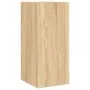 Mueble de TV de pared con luces LED roble Sonoma 30,5x35x70 cm de , Muebles TV - Ref: Foro24-837236, Precio: 47,18 €, Descuen...