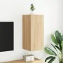 Mueble de TV de pared con luces LED roble Sonoma 30,5x35x70 cm de , Muebles TV - Ref: Foro24-837236, Precio: 47,18 €, Descuen...