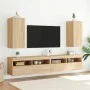 Mueble de TV de pared con luces LED roble Sonoma 30,5x35x70 cm de , Muebles TV - Ref: Foro24-837236, Precio: 47,18 €, Descuen...