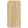 Mueble de TV de pared con luces LED roble Sonoma 30,5x35x70 cm de , Muebles TV - Ref: Foro24-837236, Precio: 47,73 €, Descuen...