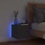 Mueble de TV de pared con luces LED negro 30,5x35x30 cm de , Muebles TV - Ref: Foro24-837220, Precio: 38,45 €, Descuento: %