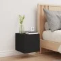 Wandmontierter TV-Schrank mit LED-Leuchten, schwarz, 30,5 x 35 x 30 cm von , TV-Möbel - Ref: Foro24-837220, Preis: 36,84 €, R...
