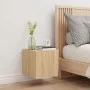 Wandmontierter TV-Schrank mit LED-Leuchten Sonoma-Eiche 30,5x35x30 cm von , TV-Möbel - Ref: Foro24-837222, Preis: 33,88 €, Ra...