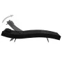 Sun lounger with black synthetic rattan cushion by vidaXL, Loungers - Ref: Foro24-44717, Price: 90,90 €, Discount: %