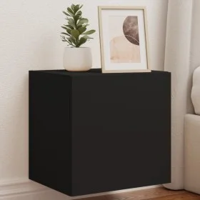 Mueble de TV de pared con luces LED negro 40,5x35x40 cm de , Muebles TV - Ref: Foro24-837248, Precio: 42,71 €, Descuento: %