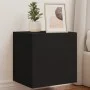 Mueble de TV de pared con luces LED negro 40,5x35x40 cm de , Muebles TV - Ref: Foro24-837248, Precio: 42,71 €, Descuento: %