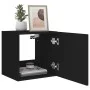 Mueble de TV de pared con luces LED negro 40,5x35x40 cm de , Muebles TV - Ref: Foro24-837248, Precio: 42,71 €, Descuento: %