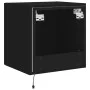 Mueble de TV de pared con luces LED negro 40,5x35x40 cm de , Muebles TV - Ref: Foro24-837248, Precio: 42,71 €, Descuento: %