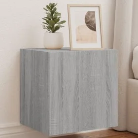 TV-Wandmöbel LED-Leuchten 2 Stück grau Sonoma 40,5x35x40 cm von , TV-Möbel - Ref: Foro24-837257, Preis: 69,90 €, Rabatt: %