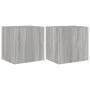 TV-Wandmöbel LED-Leuchten 2 Stück grau Sonoma 40,5x35x40 cm von , TV-Möbel - Ref: Foro24-837257, Preis: 69,90 €, Rabatt: %
