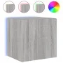 TV-Wandmöbel LED-Leuchten 2 Stück grau Sonoma 40,5x35x40 cm von , TV-Möbel - Ref: Foro24-837257, Preis: 69,90 €, Rabatt: %